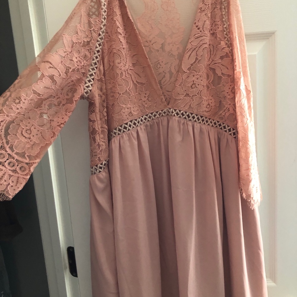 Nude Lace Dress